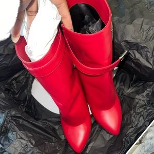 RED GIVENCHY SHARK BOOTS